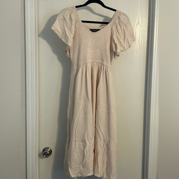Merokeety Dresses & Skirts - Meroketty | Cream Midi Dress | Size Medium